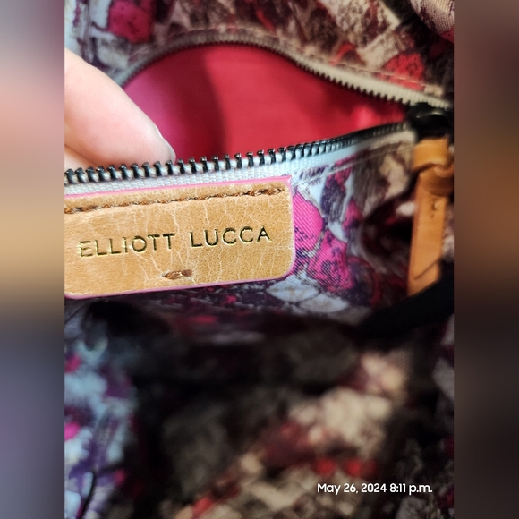 Medium Elliot Lucca leather tote bag - Picture 6 of 13